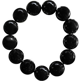 Vòng Đá Obsidian (Đá Thiền) Hạt 16mm Ngọc Quý Gemstones U20