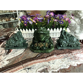 Mua Bộ combo tượng Tỳ Hưu dài 15cm và Tượng Cóc Ba Chân  Cóc Ngậm Tiền  Thiềm Thừ phong thủy dài 20cm đá ngọc Ấn Độ trang trí bàn thờ ông thần tài thổ địa