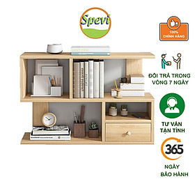 Kệ Giá Sách Gỗ Mini Để Bàn Hoặc Treo Tường BS39 SPEVI