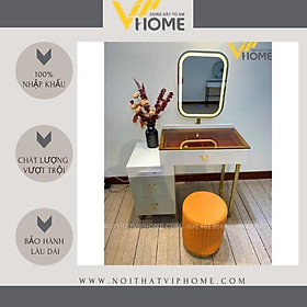 Mua Bàn trang điểm  bàn phấn kèm gương tích hợp đèn LED kèm nút cảm ứng thông minh và ngăn kéo để đồ tện lợi BTD-00121