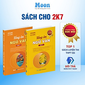 Sách ID Tổng ôn ngữ văn lớp 12 Moonbook, ôn thi thpt quốc gia 2024