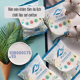 Mua Khăn Tắm Viên Nén - Khăn Nén Chất Liệu Cotton An Toàn Cho Da Tiện Lợi Khi Đi Du Lịch