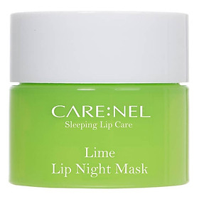 Mặt nạ ngủ môi dưỡng ẩm và tẩy tế bào chết hương chanh Care:nel Lip Sleeping Mask Lime 5ml