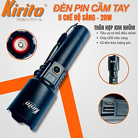 Mua Đèn Pin Siêu Sáng Mã 1137 – Zoom Xa 800M  LCD Báo Pin  Power Bank  Sạc Type-C  5 Chế Độ  Vỏ Nhôm