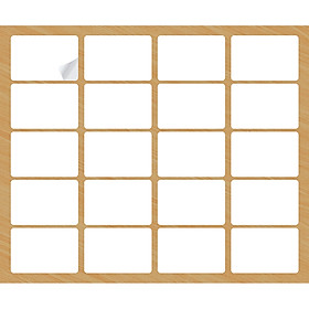 Nhãn Có Lớp Keo Tự Dán Panopas - Mã 011 (10 Xấp) 