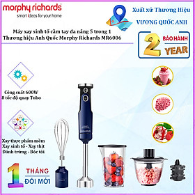 Mua Máy xay sinh tố cầm tay 4 trong 1 Morphy Richards MR6006 công suất 600W - Hàng Nhập Khẩu