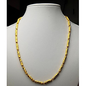 Dây Chuyền Nam Đốt Tròn Trúc Mạ Vàng Không Bay Màu + TẶNG LÁ BỒ ĐỀ MAY MẮN TÀI LỘC ĐỂ VÍ ĐIỆN THOẠI