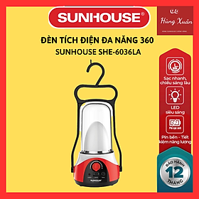 Mua Đèn Tích Điện Đa Năng 360 LED Sunhouse SHE-6036LA - Đỏ