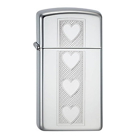 Bật Lửa Zippo 28476 Slim Heart Polished Chrome