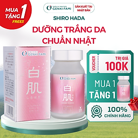 Viên Uống Trắng Da, Ngăn Ngừa Sạm Nám Từ Thiên Nhiên Shiro Hada Genki Fami Nhật Bản