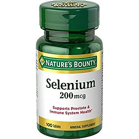 Nature's Bounty Selenium 200 mcg, 100 Tablets (Pack of 3)