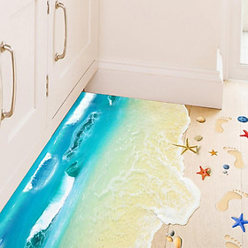 Decal dán tường 3d - Cát biển XL8300