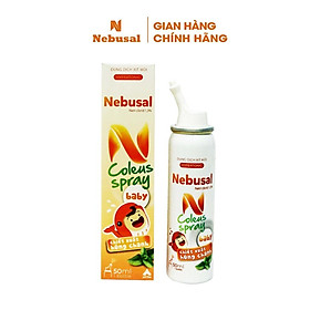 Xịt Mũi Nebusal Coleus chiết xuất Húng Chanh giảm Nghẹt Mũi