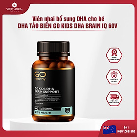 Viên Nhai Bổ Sung DHA Cho Bé New Zealand Go Kids DHA Brain IQ 60 Viên | Phát Triển Não Bộ - Thị Giác - Nhập Khẩu Chính Hãng