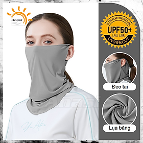 Khẩu trang băng lụa chống nắng cao cấp Anasi SA70 - khẩu trang nam nữ, chống tia UV, chống bụi, UPF50+