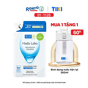 Túi refill lotion dưỡng ẩm tối ưu Hada Labo Advanced Nourish Lotion dùng cho da dầu 170ml