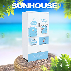 Mua Tủ nhựa trẻ em 2 cánh Happy Kids SUNHOUSE KS-CA1400B4 - Hàng chính hãng