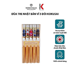 Mua Đũa Tre Vỉ 5 Đôi Kokusai phong cách Nhật Bản NDCK-12