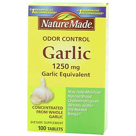 Nature Made Odor Control Garlic 1,250 mg Garlic Equivalent - 300 Tablets