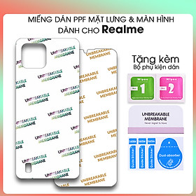 Miếng Dán Dẻo PPF Mặt Lưng, Mặt Trước Dành Cho Realme C25 C21 C15 8 8 Pro C11 C12 C17 C3 C3i C20 C2 C1 Narzo 20 10 20A Chống Trầy Xước- Hàng Chính Hãng