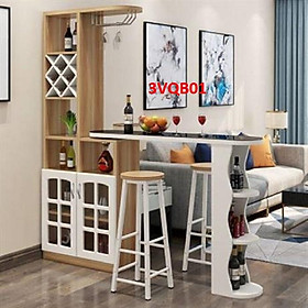 Mua Quầy bar mini  quầy bar kiêm vách ngăn phòng khách nhà bếp 3VQB01 ( Không kèm ghế)