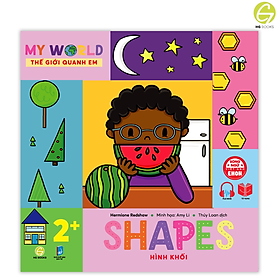 Sách - Bộ 6 cuốn Ehon song ngữ Việt - Anh: My World - Thế Giới Quanh Em - Tặng file nghe giúp bé làm quen với Tiếng Anh