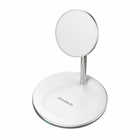Mua Đế sạc Choetech T581-F không dây 2in 1 dùng cho i-p và Air-pods (hàng chính hãng)
