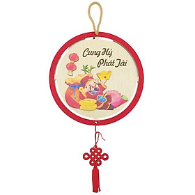 Mua Bảng Gỗ Treo Tường Trang Trí Tết - Bách Mộc T17 - Cung Hỷ Phát Tài
