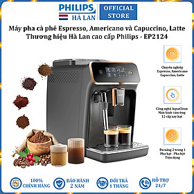 Mua Máy pha cà phê Espresso  Americano tự động và Capuccino  Latte thương hiệu Philips EP2124/72 Serial 2200 - Hàng chính hãng