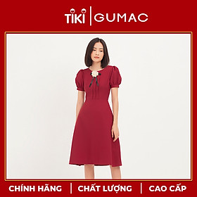 Đầm xếp ngực phụ kiện GUMAC DA1255