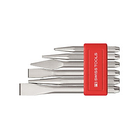 Bộ Đột 6 Cái Pb Swiss Tools Mạ Chrome Đựng Trong Kẹp Nhựa Pb 850.bl