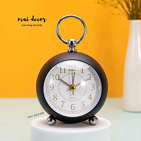 |Ảnh thật| Đồng hồ để bàn vintage, decor bàn học làm việc, tủ đầu giường