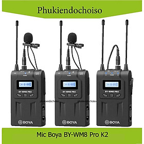 Micro thu âm không dây Boya BY-WM8 Pro-K2, Hàng chính hãng