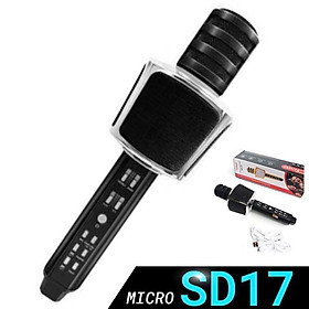 Mua MICRO Không Dây Cầm Tay SD17 - Mic hát karaoke bluetooth âm thanh chuẩn