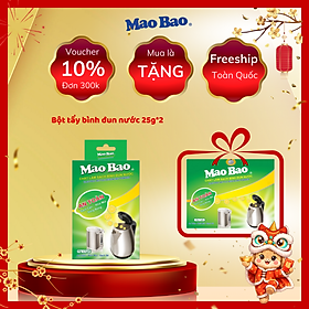 Chất Làm Sạch Bình Đun Nước Mao Bao (2 Gói x 25g)