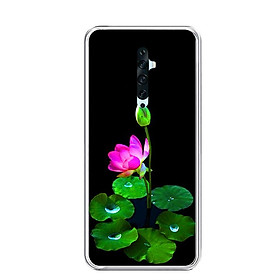 Ốp lưng điện thoại Oppo Reno 2F - Silicon dẻo - 0296 LOTUS02 - Hàng Chính Hãng