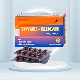 Viên uống Thymo - glucan Kingphar , hộp 30v, tăng cường sức đề kháng