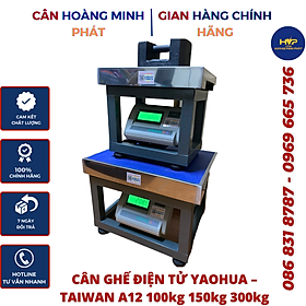 Cân Ghế Ngồi A12 - 100kg, 150kg, 200kg, 300kg (cân điện tử tích điện - cân công nghiệp) [ CÂN HOÀNG MINH PHÁT