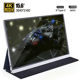 T-bao T15-4K 15.6'' Portable Monitor with 4K Resolution Support Screen Expansion Replacement for Switch/PS4/PC/Laptop US