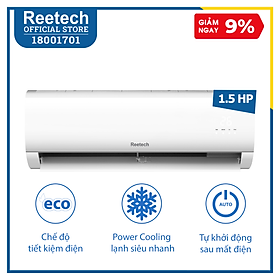 Máy lạnh Reetech 1,5 HP RT12-BK-BT/RC12-BK-BT - Hàng chính hãng (chỉ giao HCM, HN và một số tỉnh)