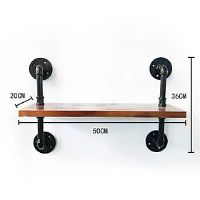Kệ ống nước trang trí, kệ ống nước lắp ráp treo tường decor trang trí đồ vật cho phòng khách