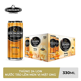 Thùng 24 Lon Cao Strongbow Vị Mật Ong (330ml / Lon)