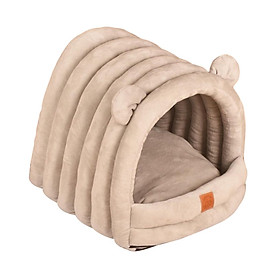 Warm Pet House Dog Tent Cushion Nest Cave Cat Bed for Doggy Puppy Sleeping