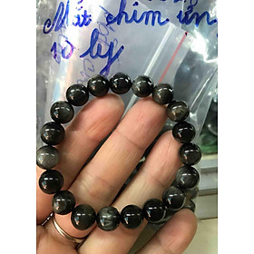 VÒNG ĐÁ MẮT CHIM ƯNG ĐÁ TỰ NHIÊN 9ly NỮ Mệnh THUỶ MỘC 