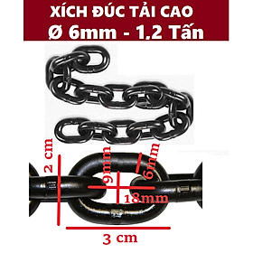 Mua Dây xích đúc tải cao Ø   6mm  