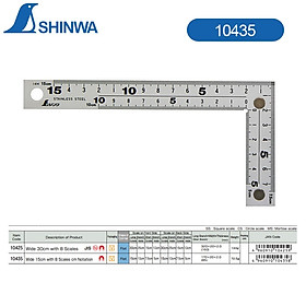 THƯỚC KE VUÔNG CÓ NAM CHÂM SHINWA 10435