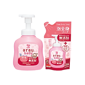 Combo sữa tắm gội toàn thân Arau Baby 450ml (01 chai + 01 túi)
