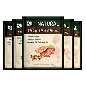 Combo 5 gói Natural Bột Gia Vị Ngũ Vị Hương Dh Foods
