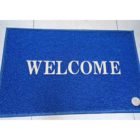 Mua Thảm chùi chân đế cao su Welcome Màu Xanh dương