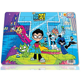Xếp hình Tia Sáng Teen Titan Go (48 Mảnh Ghép) - Tặng kèm câu đố mặt sau cho bé
